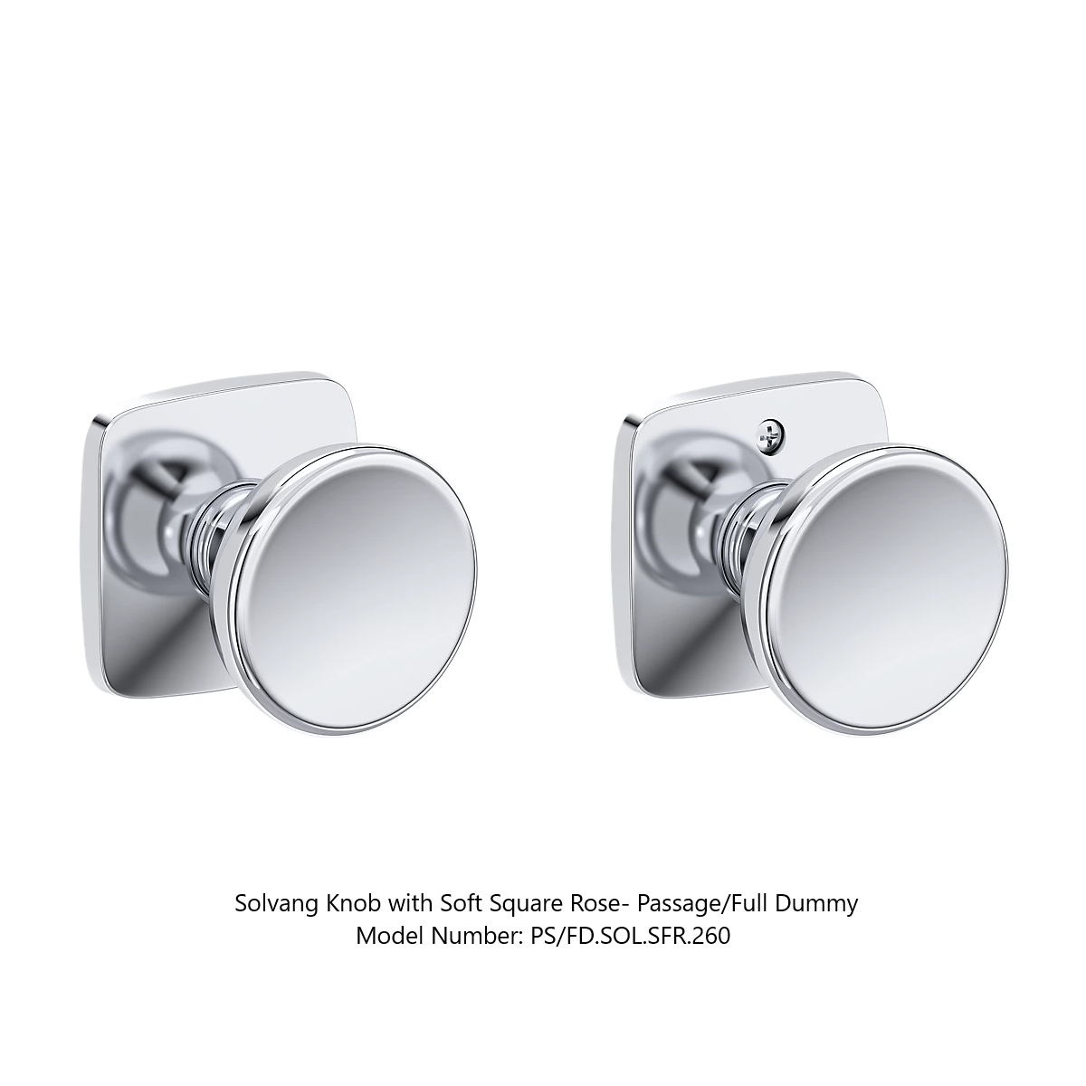 Baldwin - Reserve Collection - Interior Knobs - Solvang Door Knob (Full Dummy)