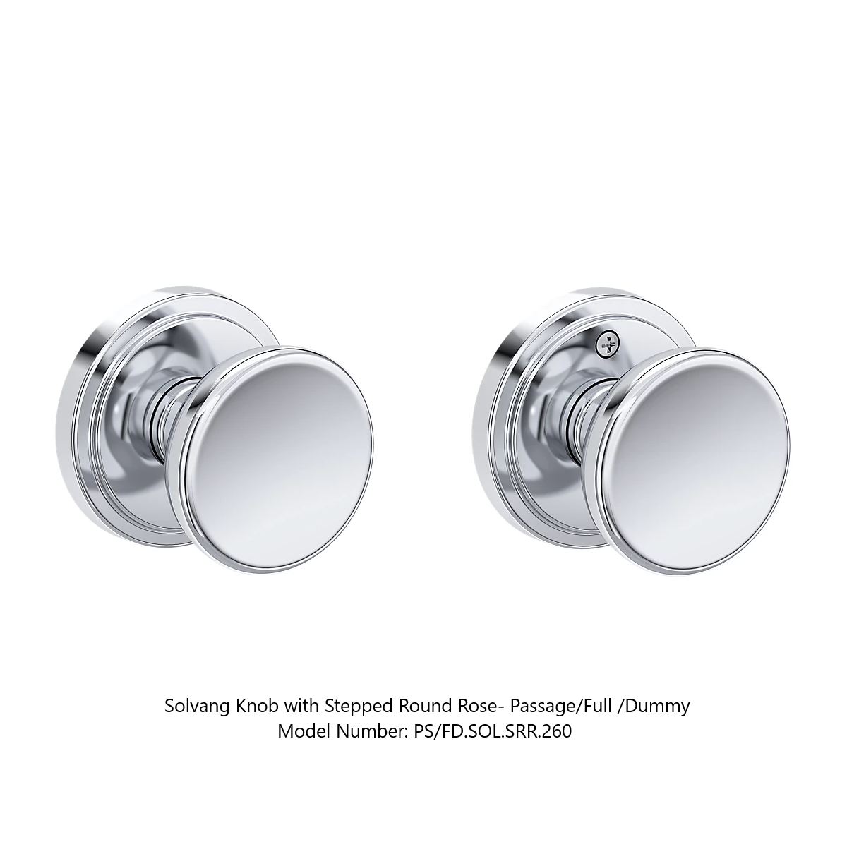 Baldwin - Reserve Collection - Interior Knobs - Solvang Door Knob (Passage)
