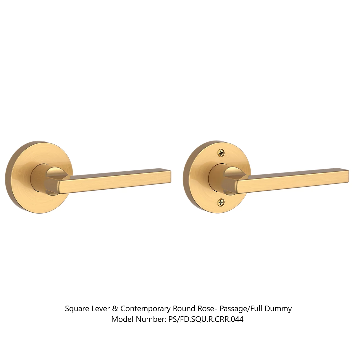 Baldwin - Reserve Collection - Interior Levers - Square Door Lever (Full Dummy)