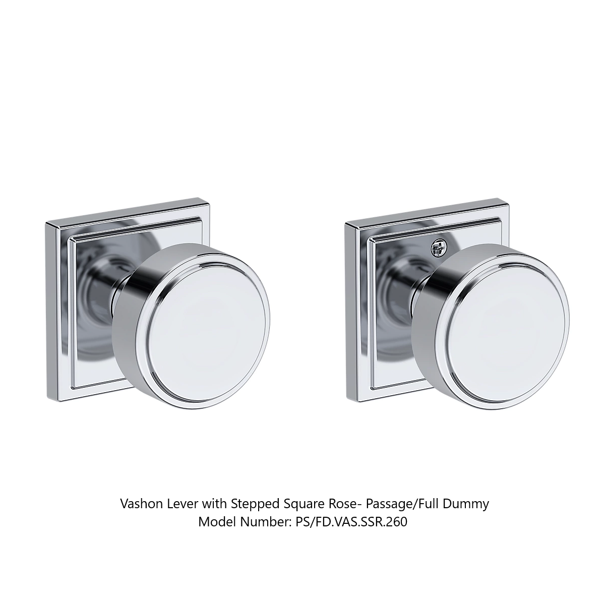 Baldwin - Reserve Collection - Interior Knobs - Vashon Door Knob (Full Dummy)