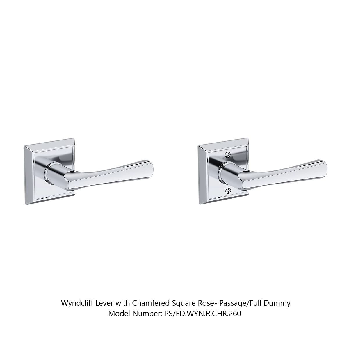 Baldwin - Reserve Collection - Interior Levers - Wyndcliff Door Lever (Passage)