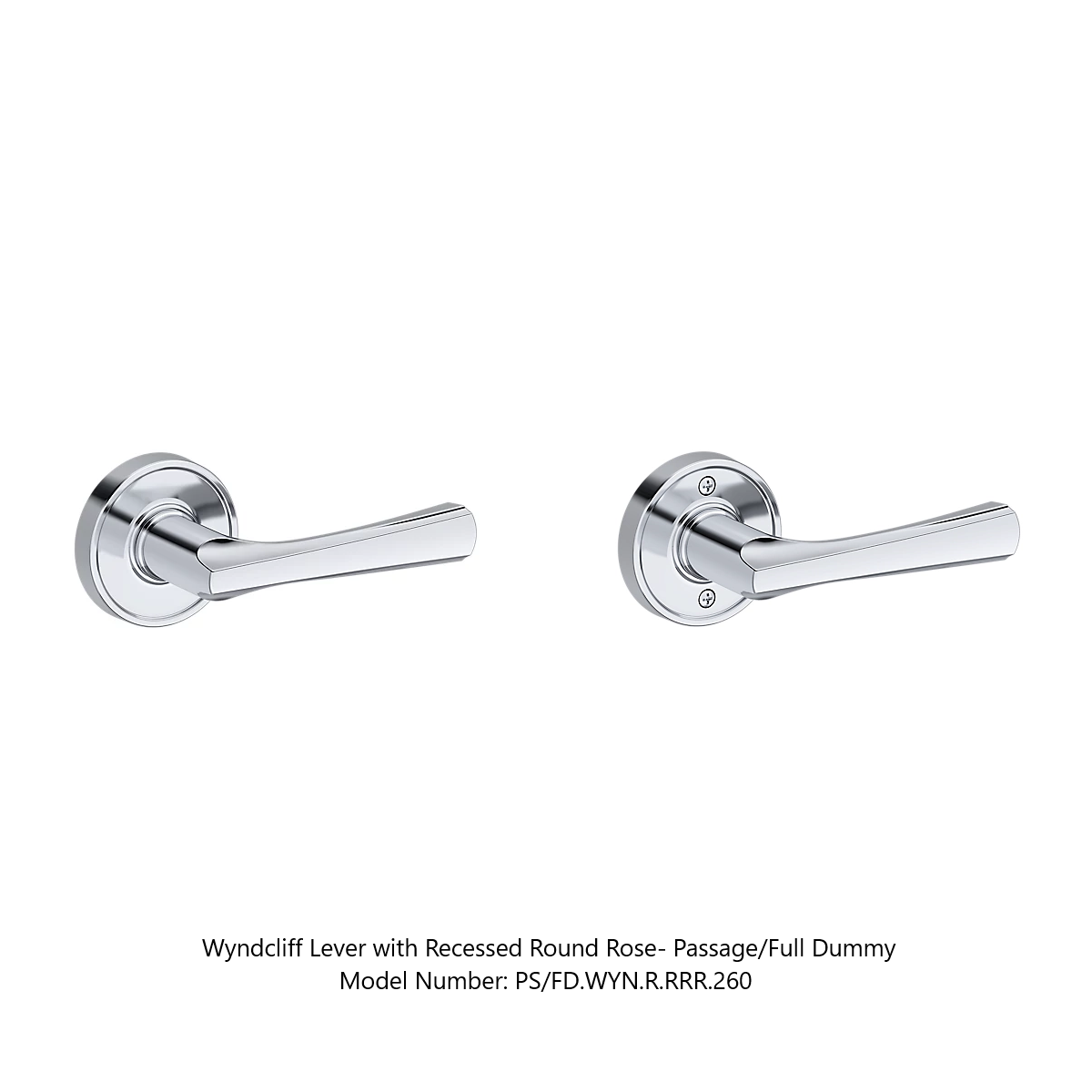 Baldwin - Reserve Collection - Interior Levers - Wyndcliff Door Lever (Passage)