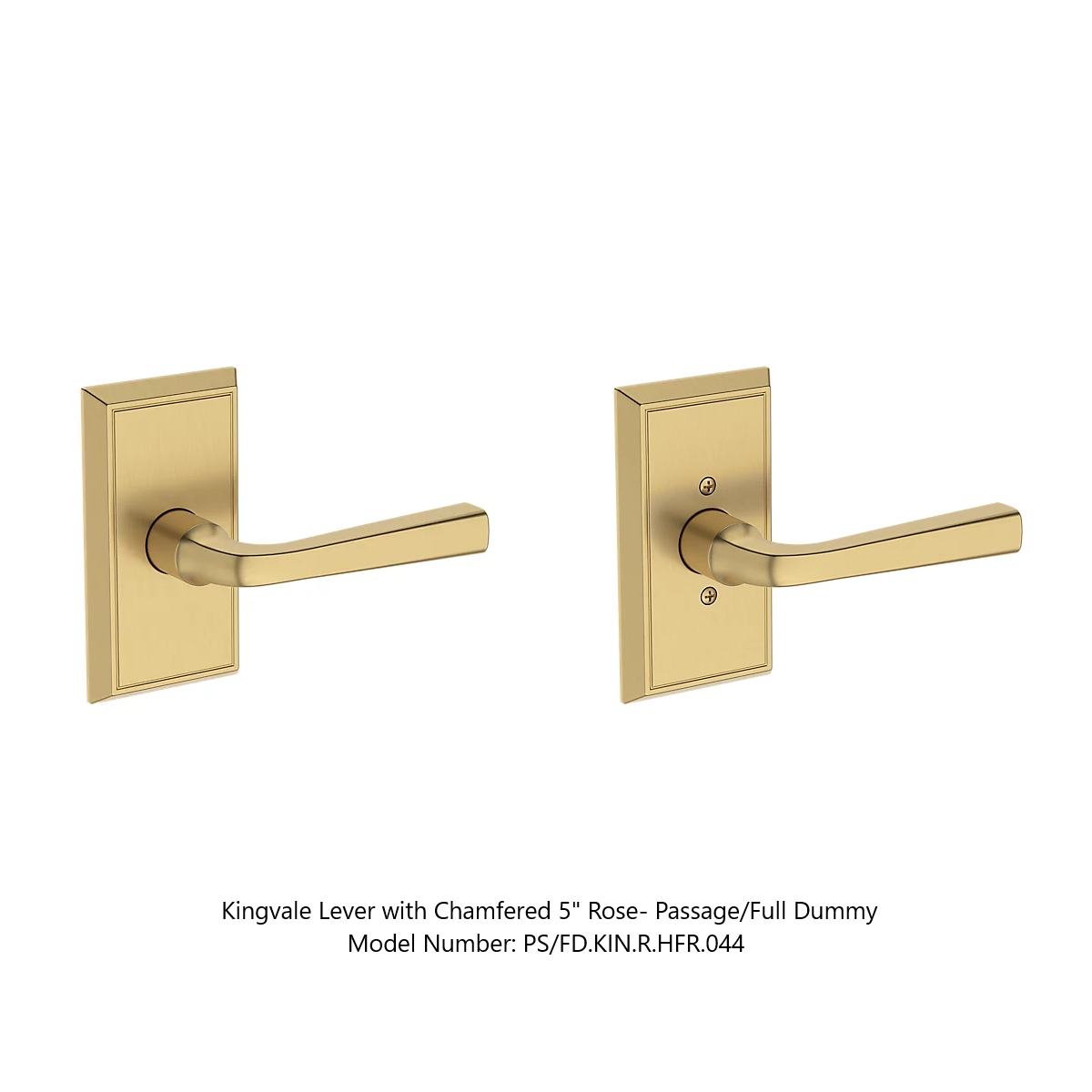 Baldwin - Reserve Collection - Interior Levers - Kingvale Door Lever (Full Dummy)