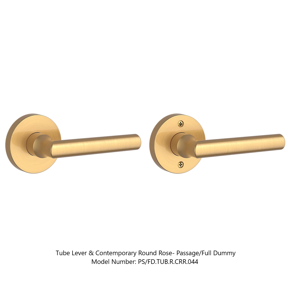 Baldwin - Reserve Collection - Interior Levers - Tube Door Lever (Full Dummy)