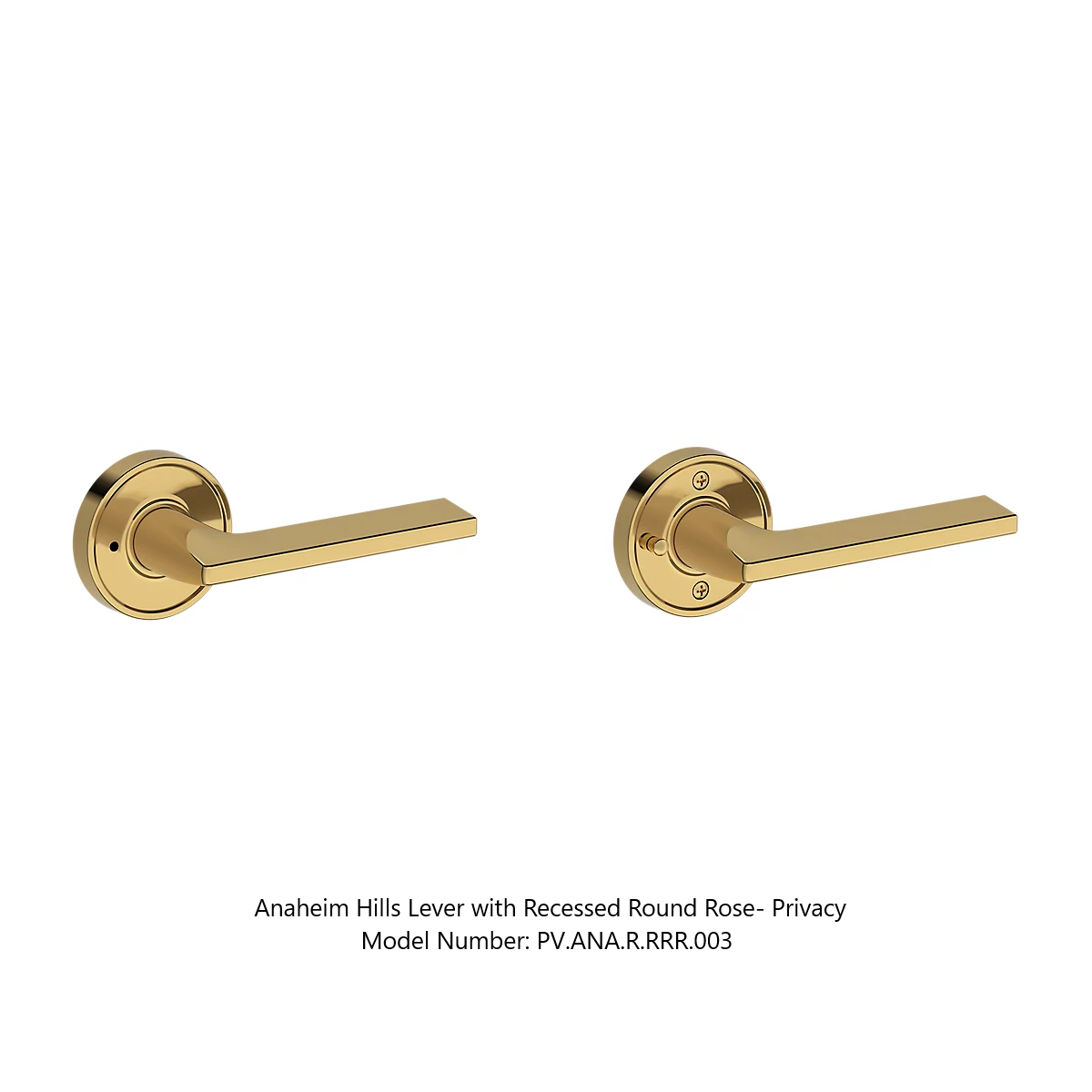 Baldwin - Reserve Collection - Interior Levers - Anaheim Hills Door Lever (Privacy)