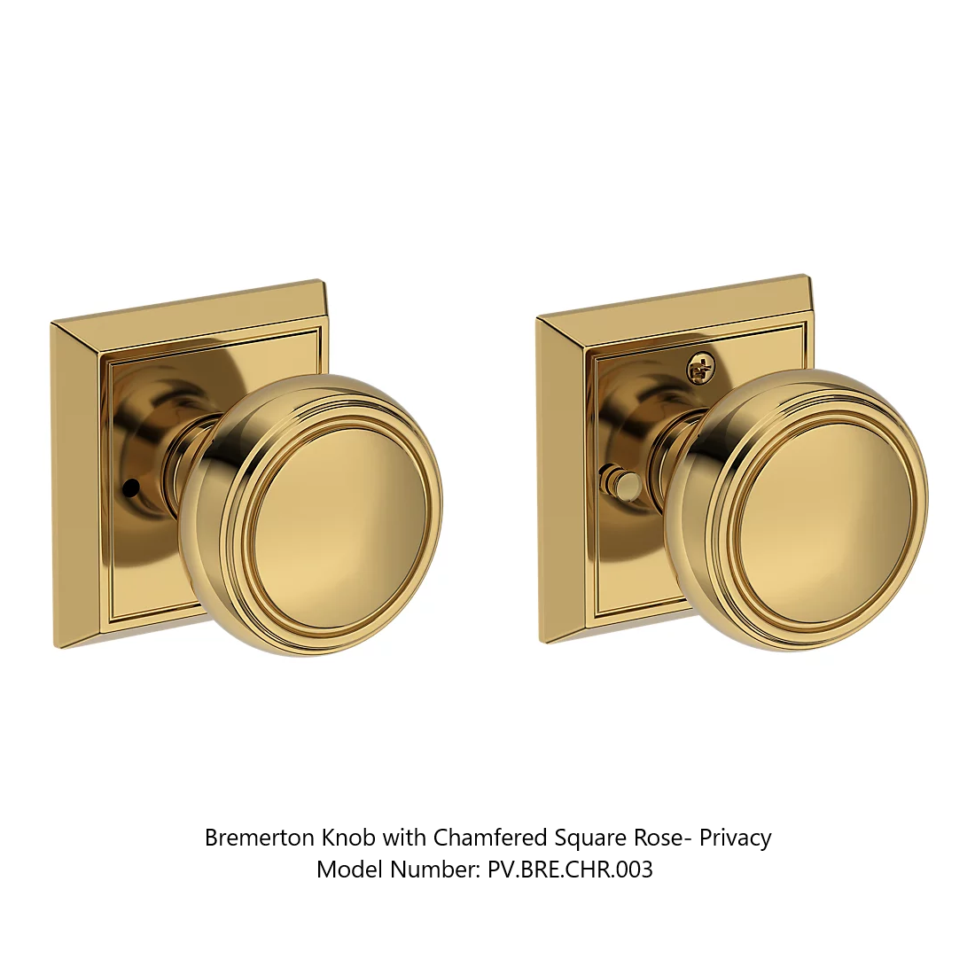Baldwin - Reserve Collection - Interior Knobs - Bremerton Door Knob (Privacy)