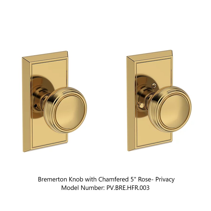 Baldwin - Reserve Collection - Interior Knobs - Bremerton Door Knob (Privacy)