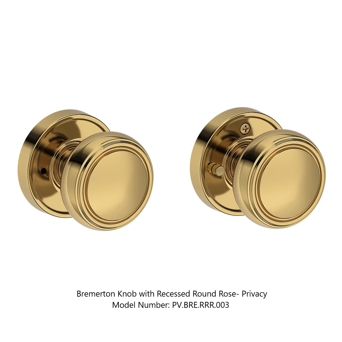Baldwin - Reserve Collection - Interior Knobs - Bremerton Door Knob (Privacy)