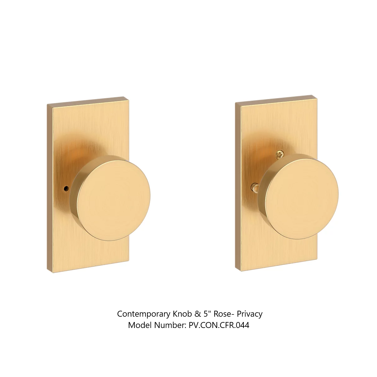 Baldwin - Reserve Collection - Interior Knobs - Contemporary Door Knob (Privacy)