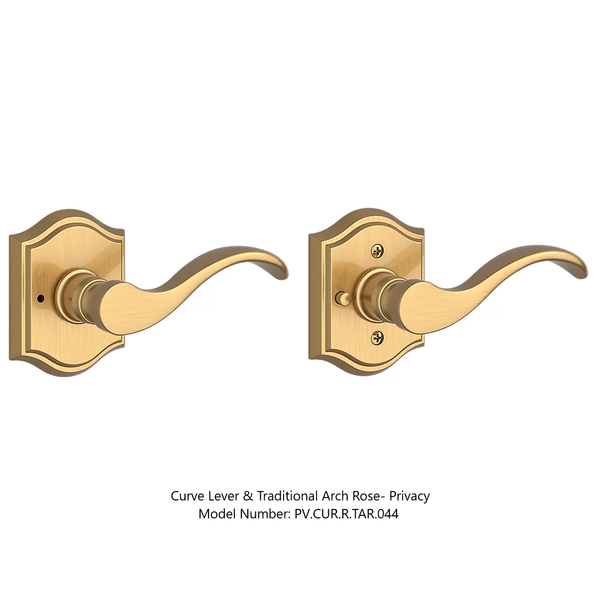 Baldwin - Reserve Collection - Interior Levers - Curve Door Lever (Privacy)