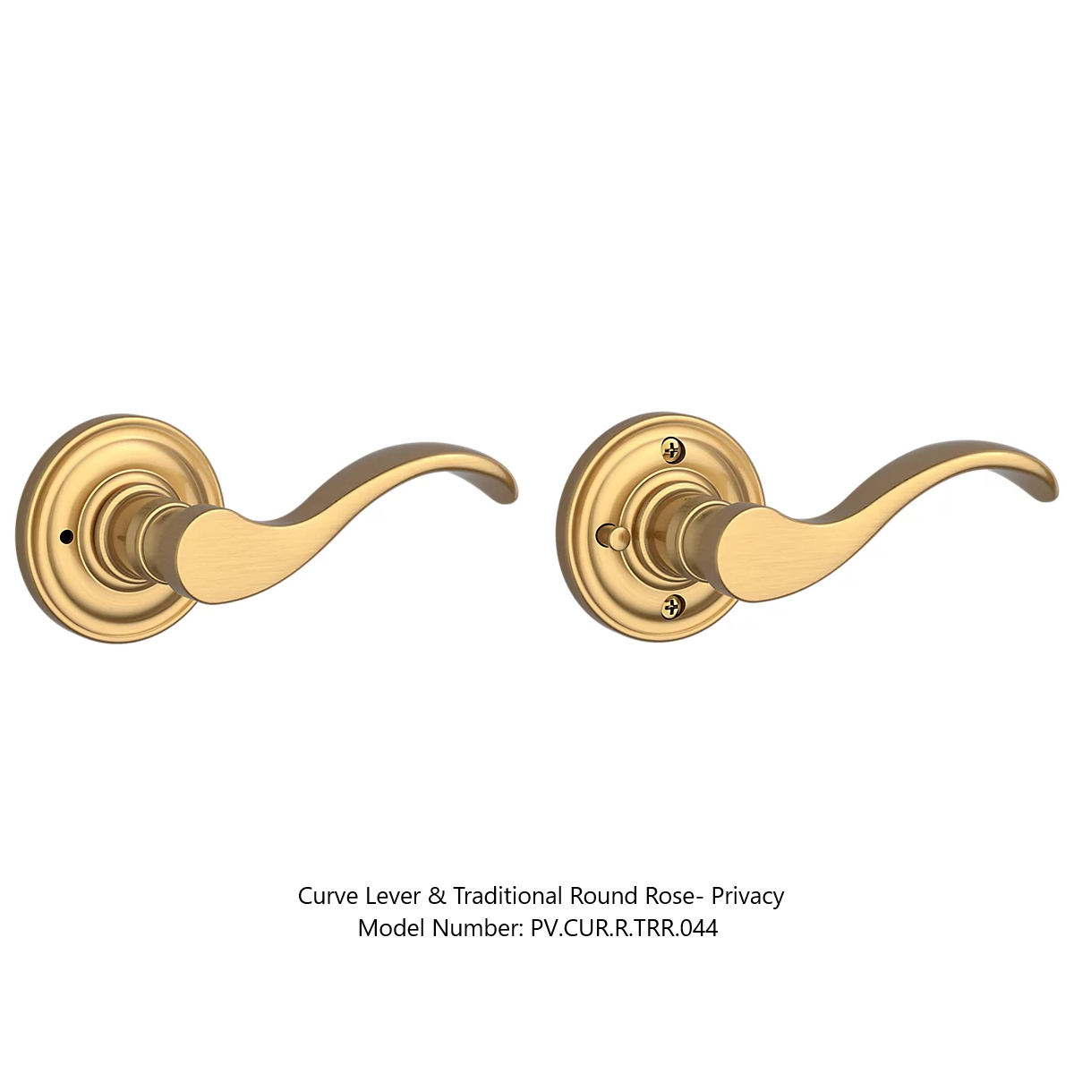Baldwin - Reserve Collection - Interior Levers - Curve Door Lever (Privacy)