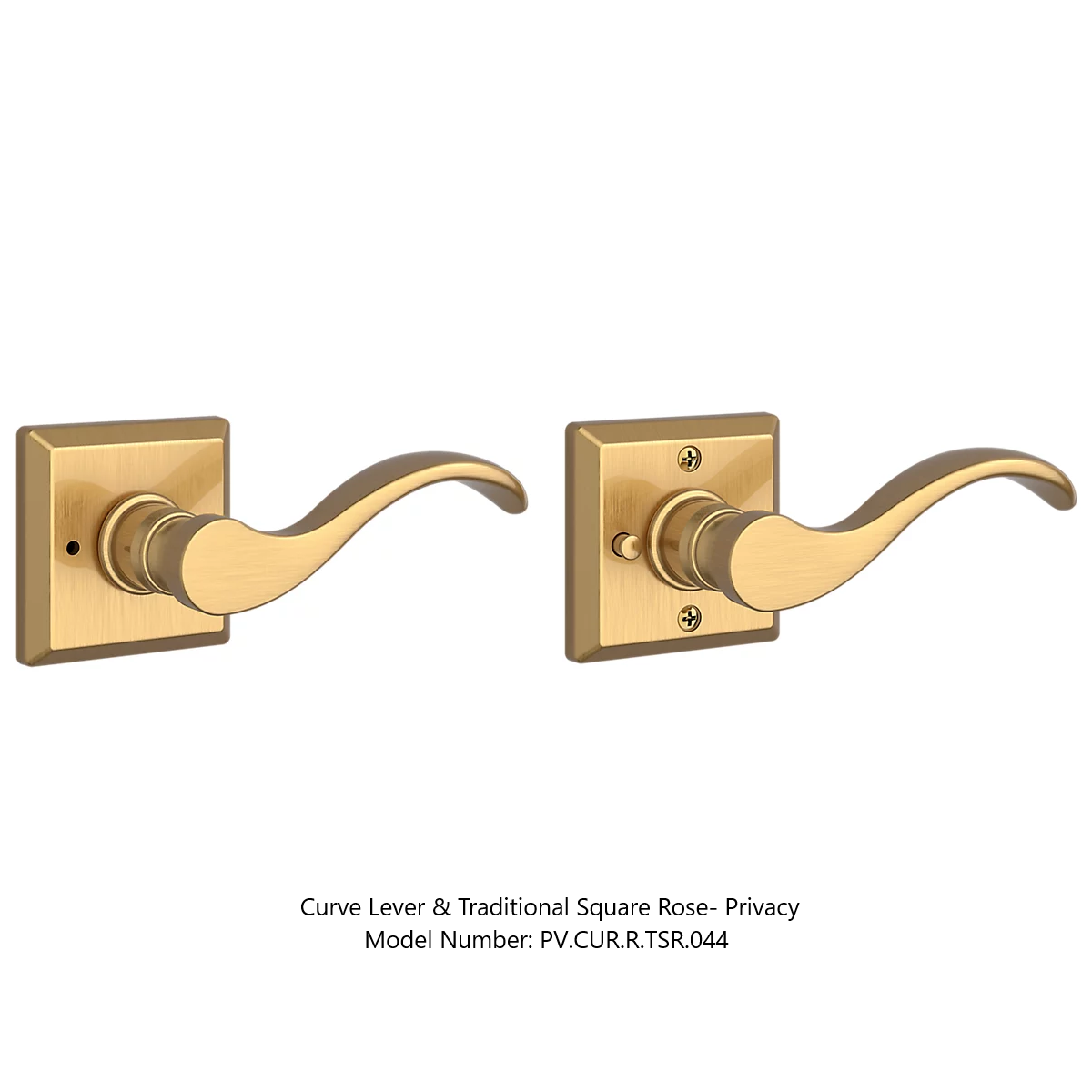 Baldwin - Reserve Collection - Interior Levers - Curve Door Lever (Privacy)