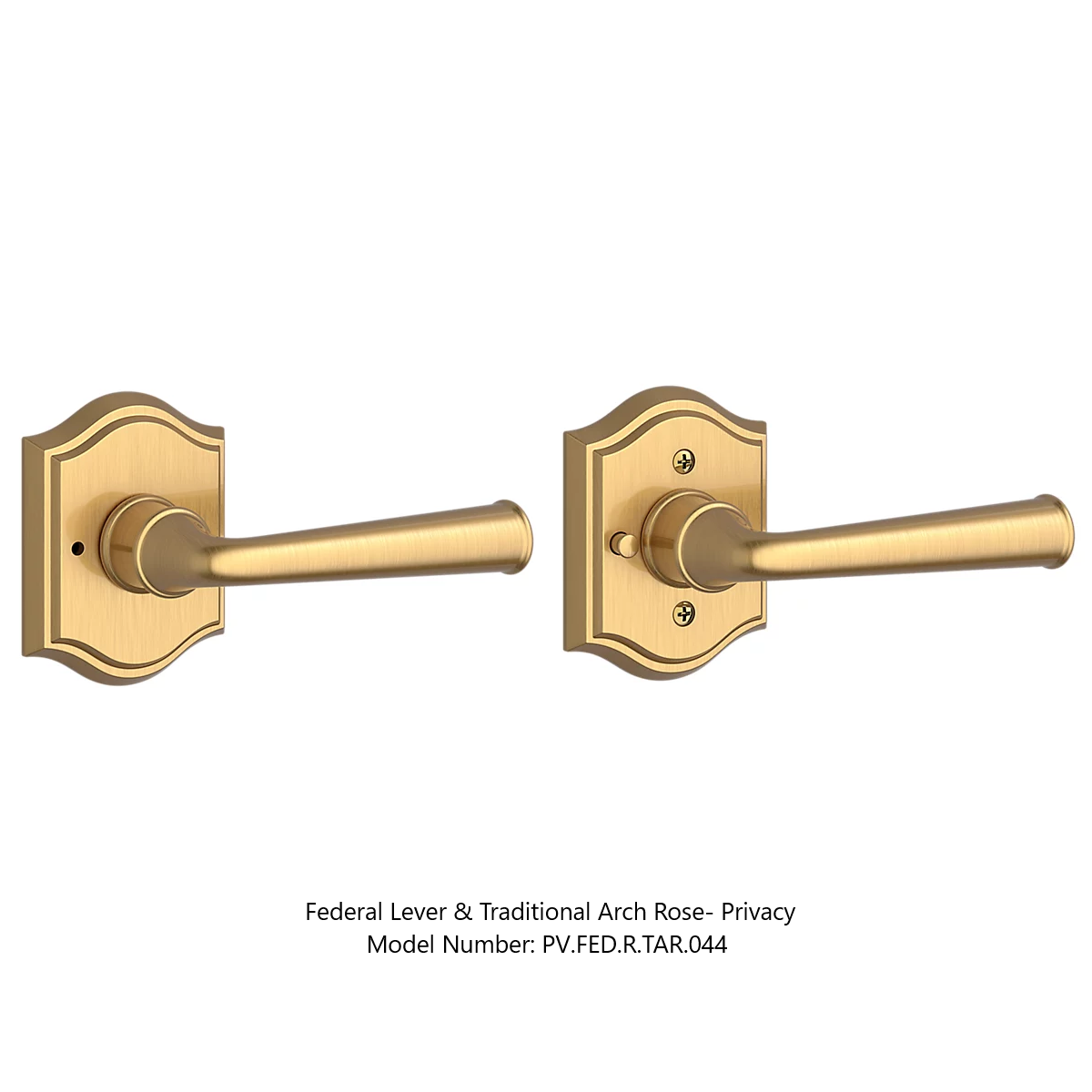 Baldwin - Reserve Collection - Interior Levers - Federal Door Lever (Privacy)