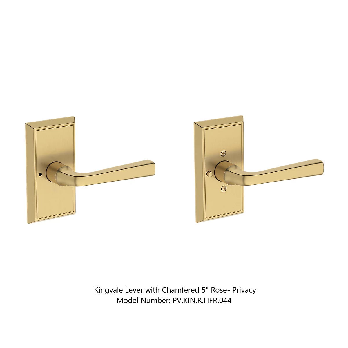 Baldwin - Reserve Collection - Interior Levers - Kingvale Door Lever (Privacy)