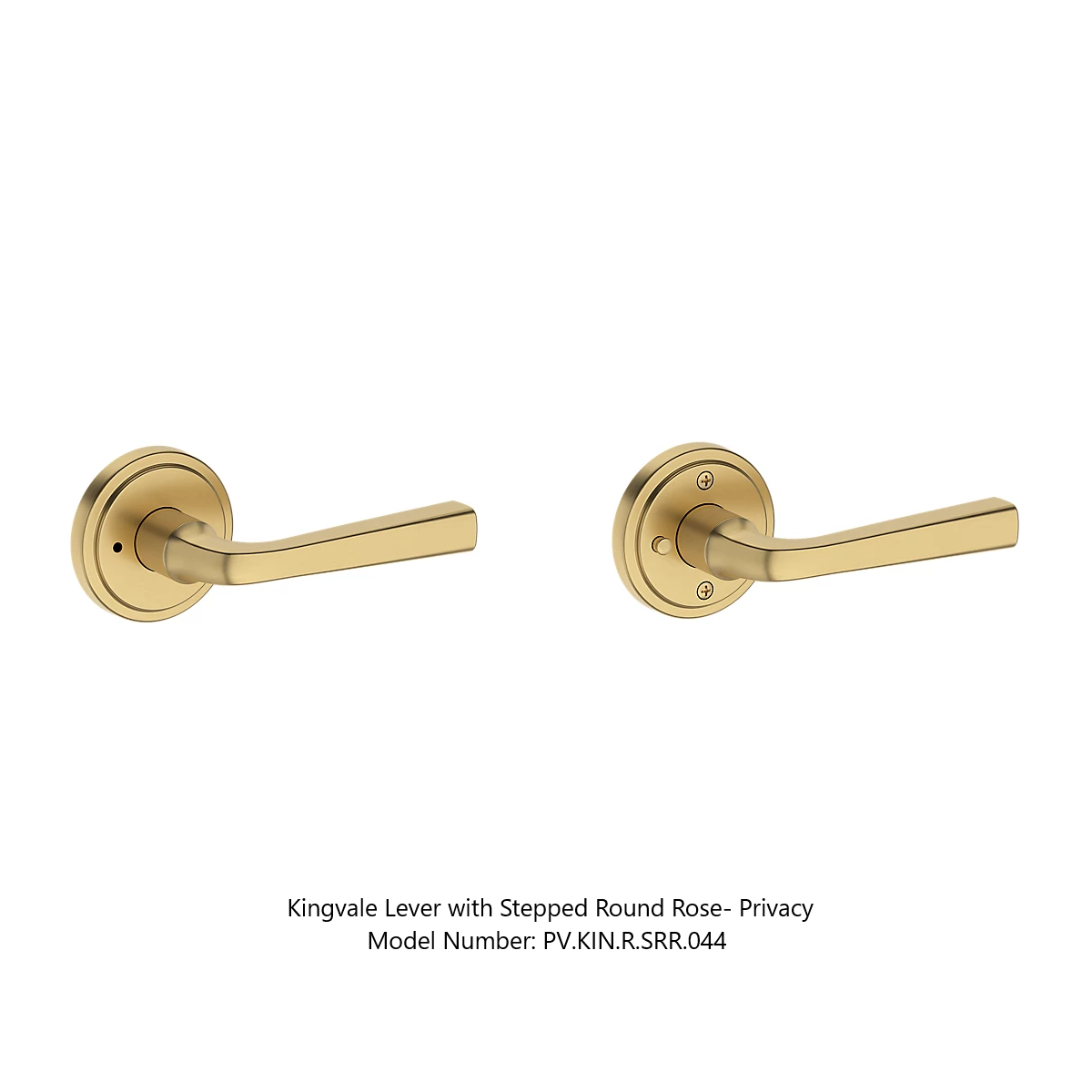 Baldwin - Reserve Collection - Interior Levers - Kingvale Door Lever (Privacy)