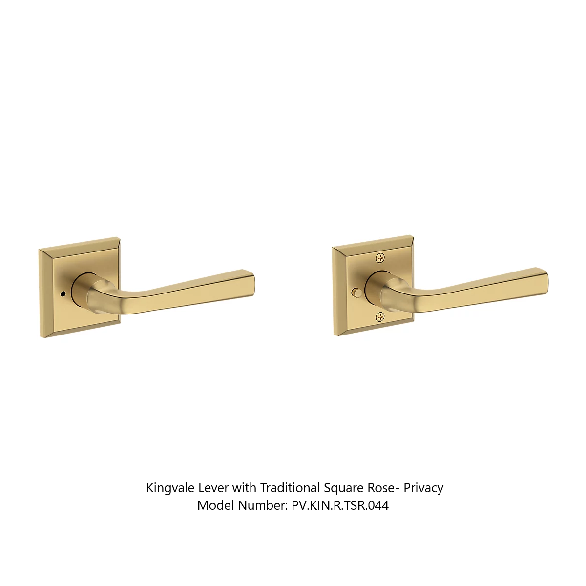 Baldwin - Reserve Collection - Interior Levers - Kingvale Door Lever (Privacy)