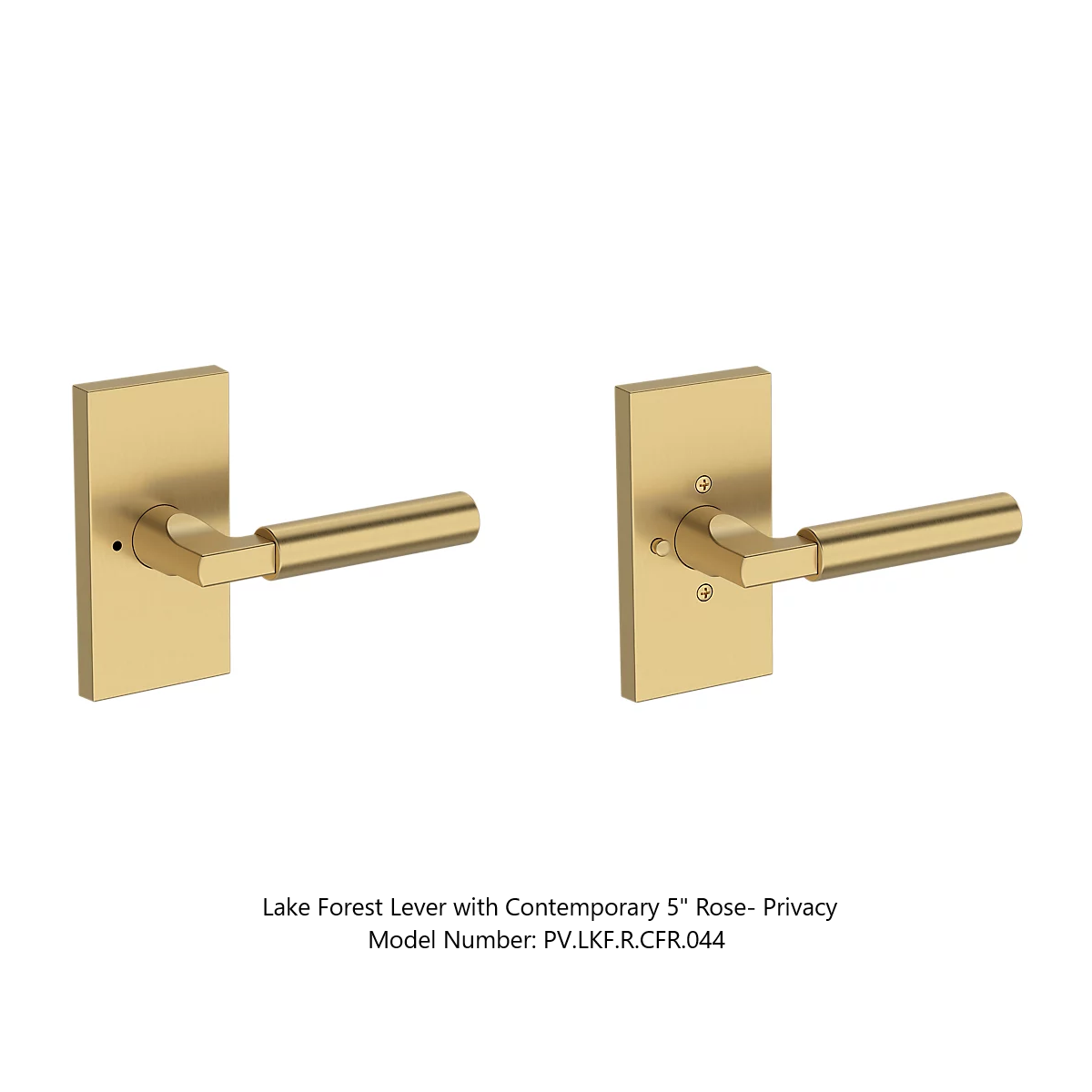Baldwin - Reserve Collection - Interior Levers - Lake Forest Door Lever (Privacy)