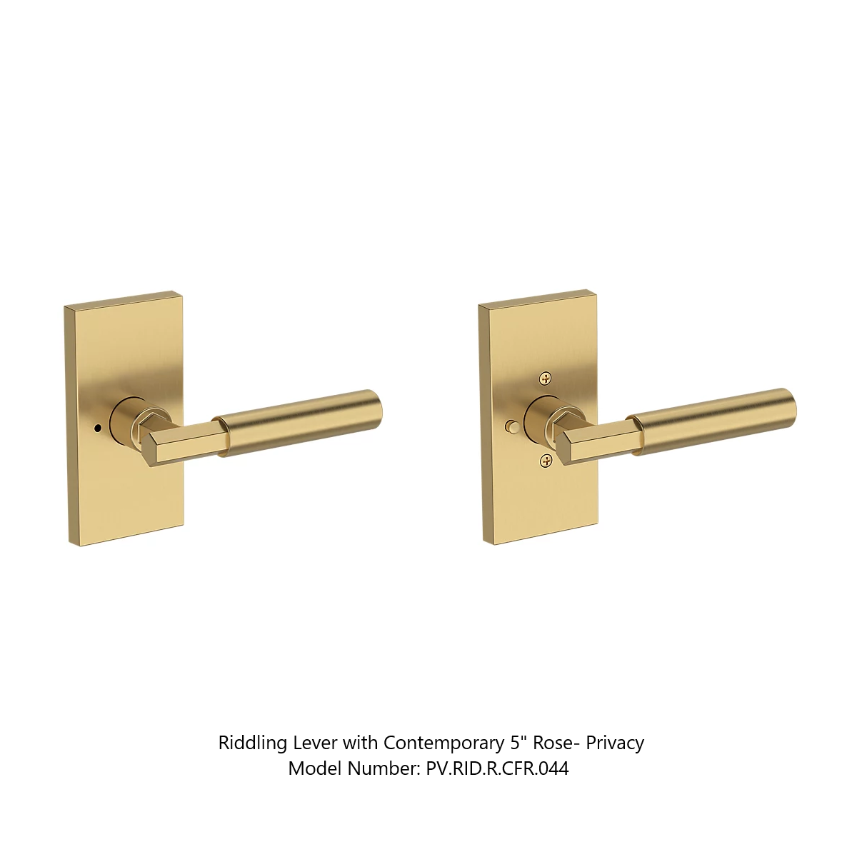 Baldwin - Reserve Collection - Interior Levers - Riddling Door Lever (Privacy)