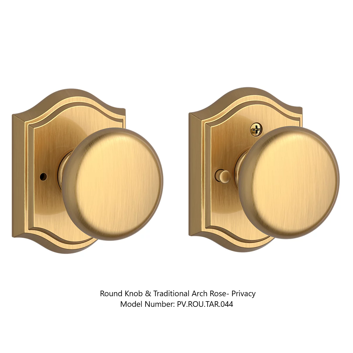 Baldwin - Reserve Collection - Interior Knobs - Round Door Knob (Privacy)