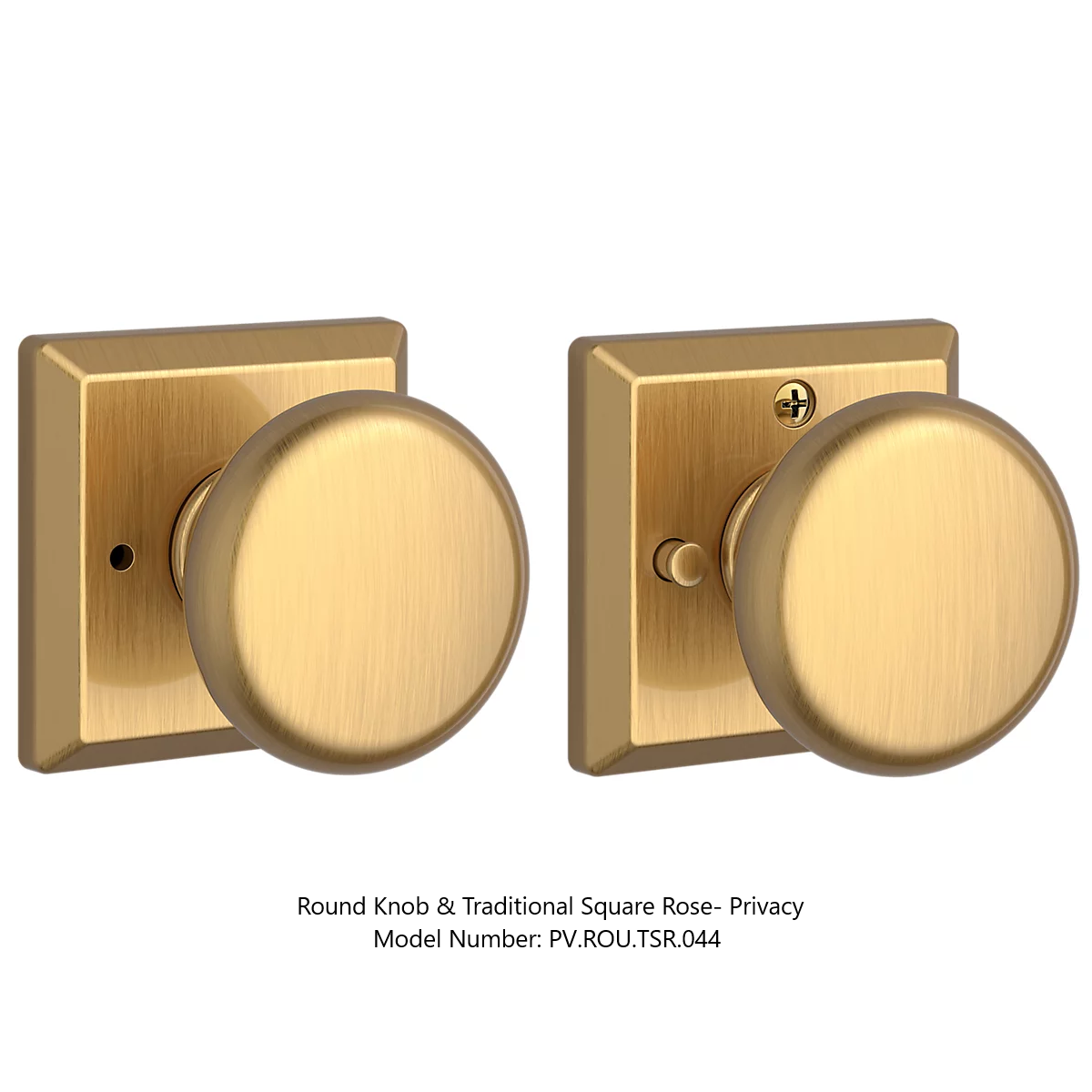 Baldwin - Reserve Collection - Interior Knobs - Round Door Knob (Privacy)