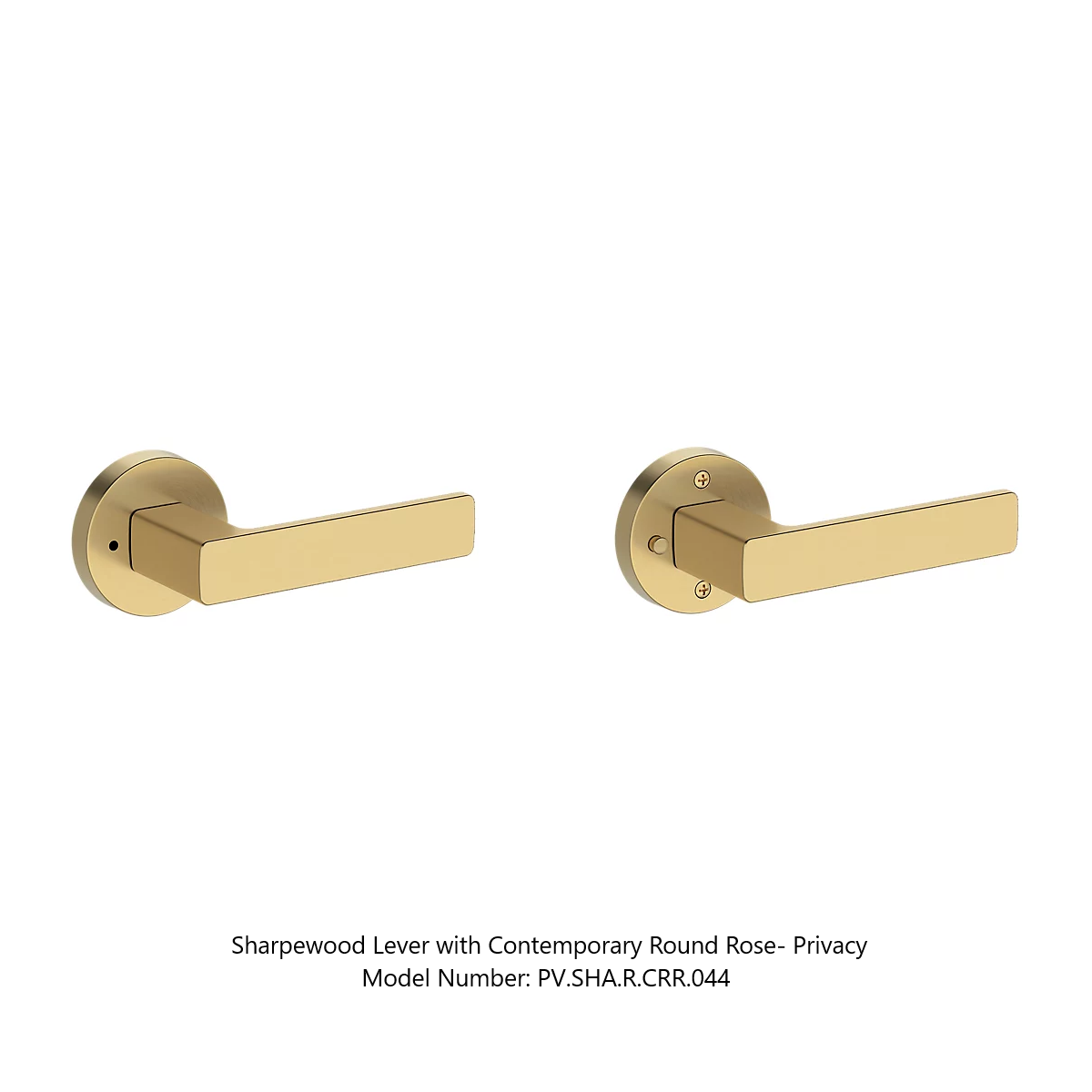Baldwin - Reserve Collection - Interior Levers - Sharpewood Door Lever (Privacy)