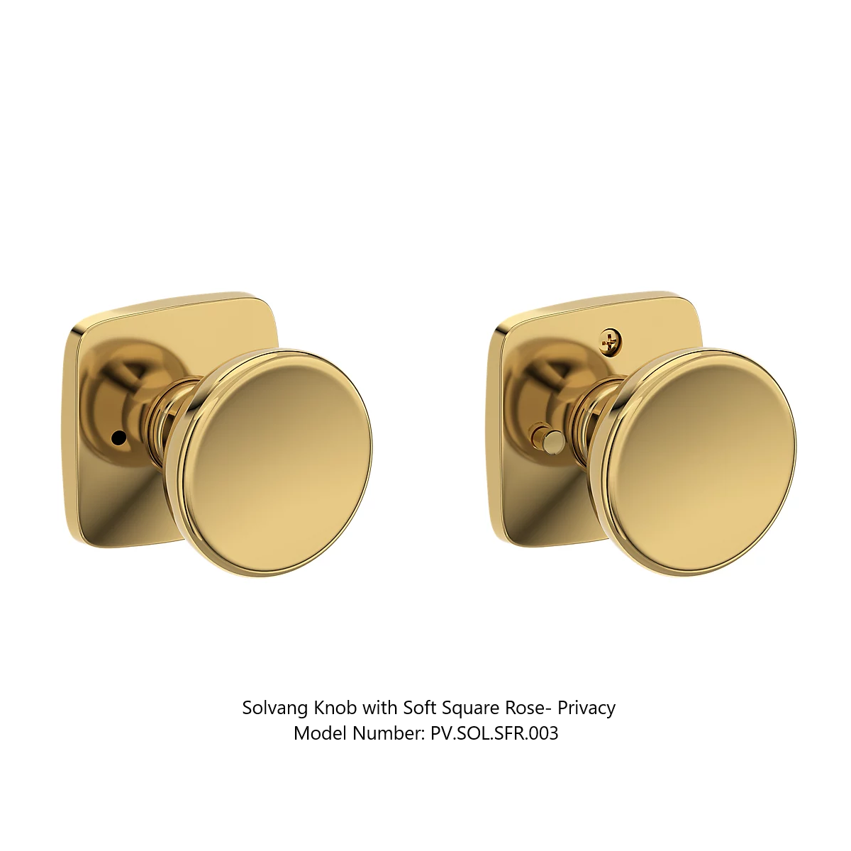 Baldwin - Reserve Collection - Interior Knobs - Solvang Door Knob (Privacy)
