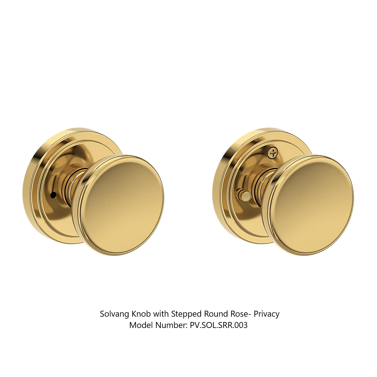 Baldwin - Reserve Collection - Interior Knobs - Solvang Door Knob (Privacy)