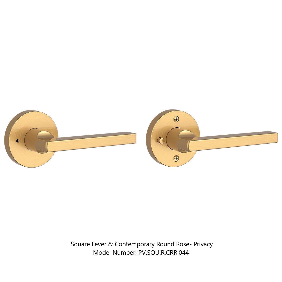 Baldwin - Reserve Collection - Interior Levers - Square Door Lever (Privacy)