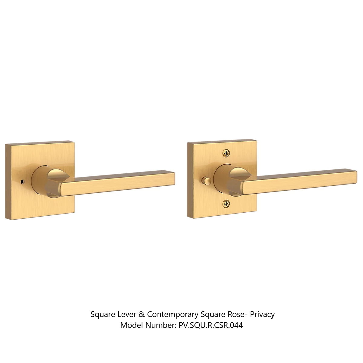 Baldwin - Reserve Collection - Interior Levers - Square Door Lever (Privacy)