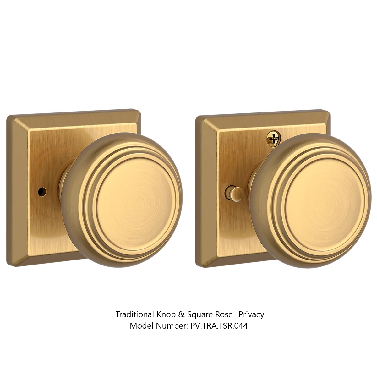 Baldwin - Reserve Collection - Interior Knobs - Traditional Door Knob (Privacy)