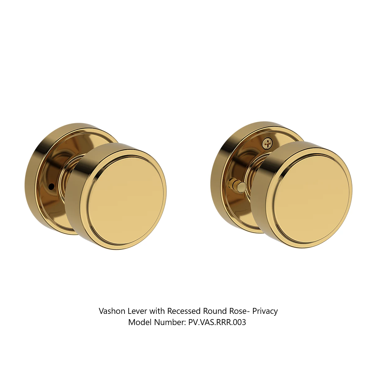 Baldwin - Reserve Collection - Interior Knobs - Vashon Door Knob (Privacy)