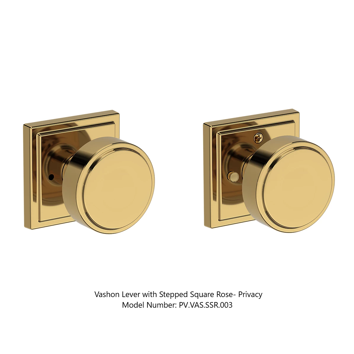 Baldwin - Reserve Collection - Interior Knobs - Vashon Door Knob (Privacy)