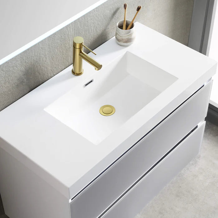 Casa Fixtures - Bathroom Accessories - Bathroom Sink Pop Up Drain Stopper Small Cover with Overflow (PW-1)