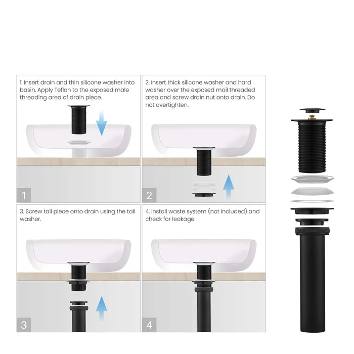 Casa Fixtures - Bathroom Accessories - Bathroom Sink Pop Up Drain Stopper Small Cover without Overflow (PW-2)