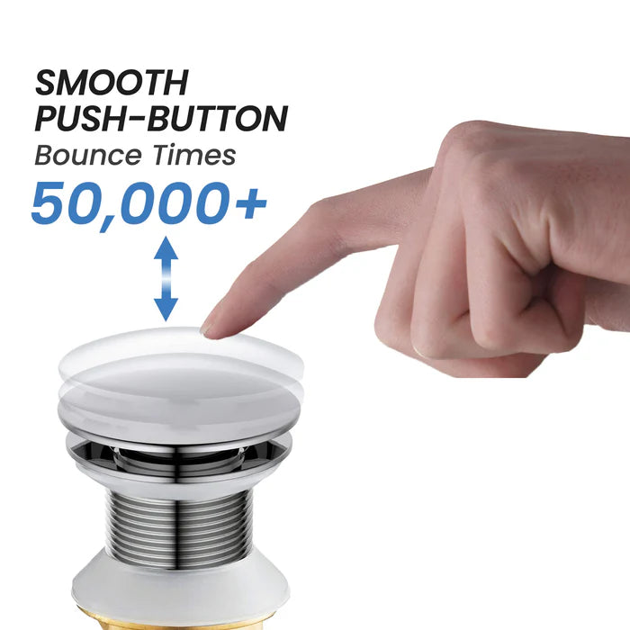 Casa Fixtures - Bathroom Accessories - Bathroom Sink Pop Up Drain Stopper Full Cover without Overflow (PW-4)