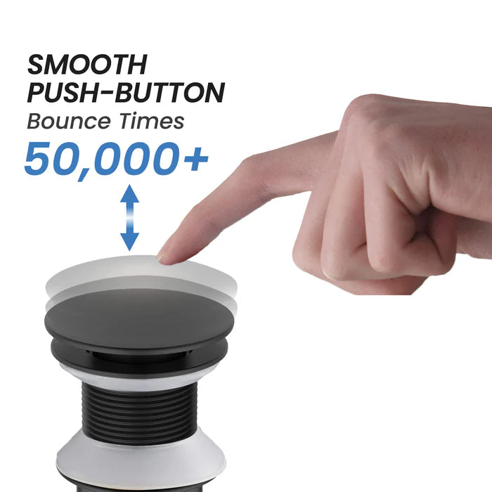 Casa Fixtures - Bathroom Accessories - Bathroom Sink Pop Up Drain Stopper Full Cover without Overflow (PW-4)