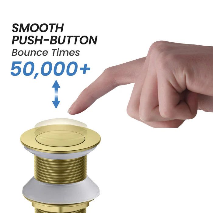 Casa Fixtures - Bathroom Accessories - Bathroom Sink Pop Up Drain Stopper Small Cover without Overflow (PW-2)