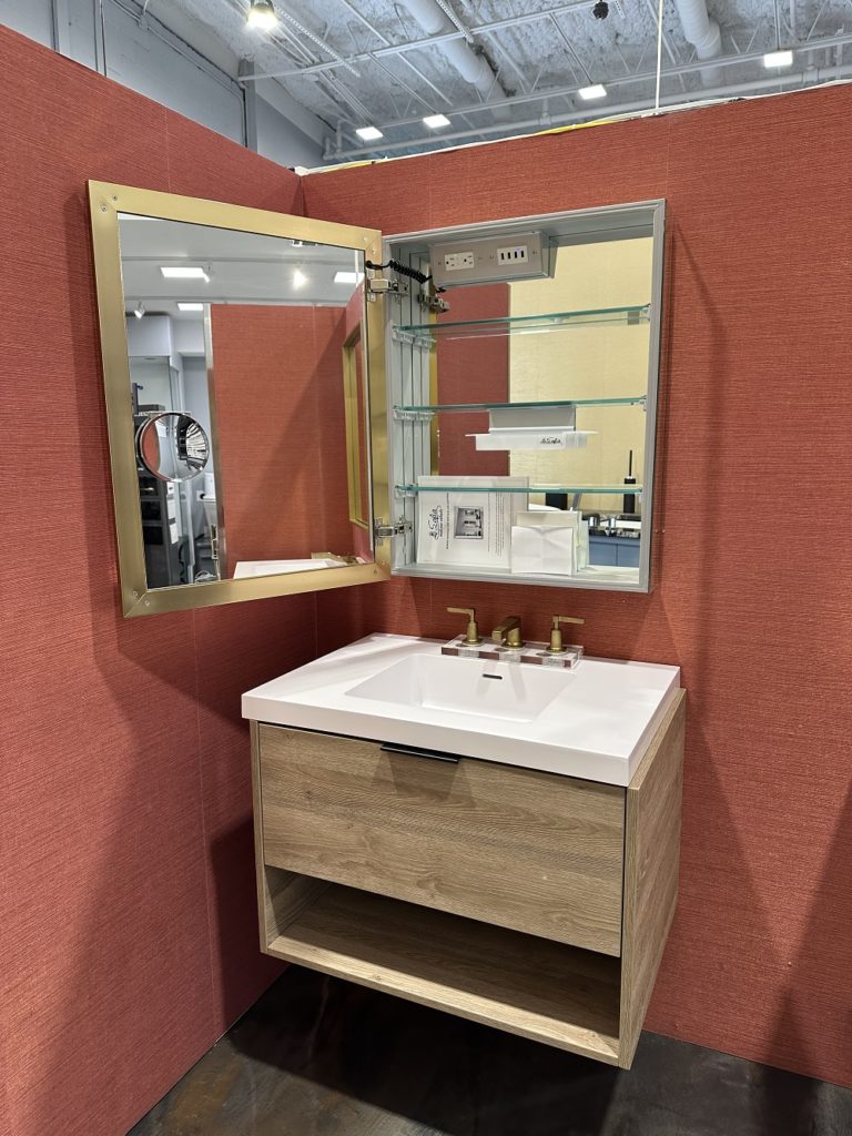 Sofia Medicine Cabinets - Valentina Collection - LED Framed/Frameless Single Door Medicine Cabinet (30" Height)