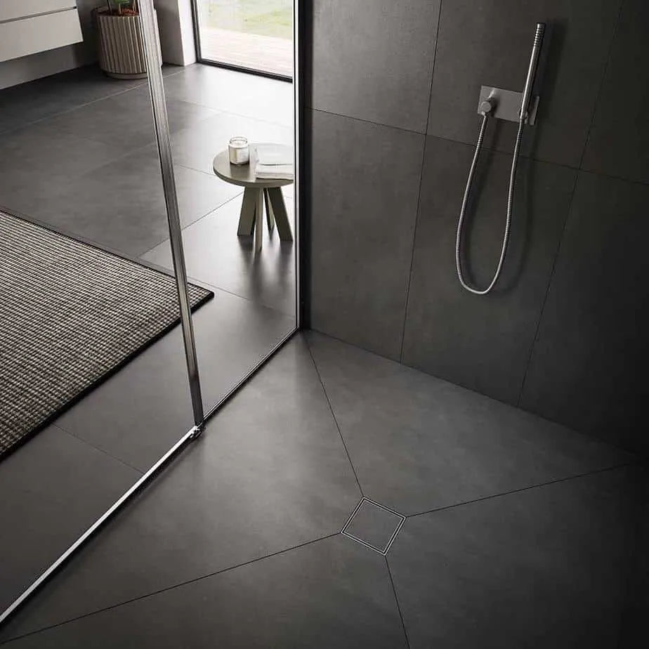 QM Drain Delmar MIST Tile-in Center Square Shower Drain