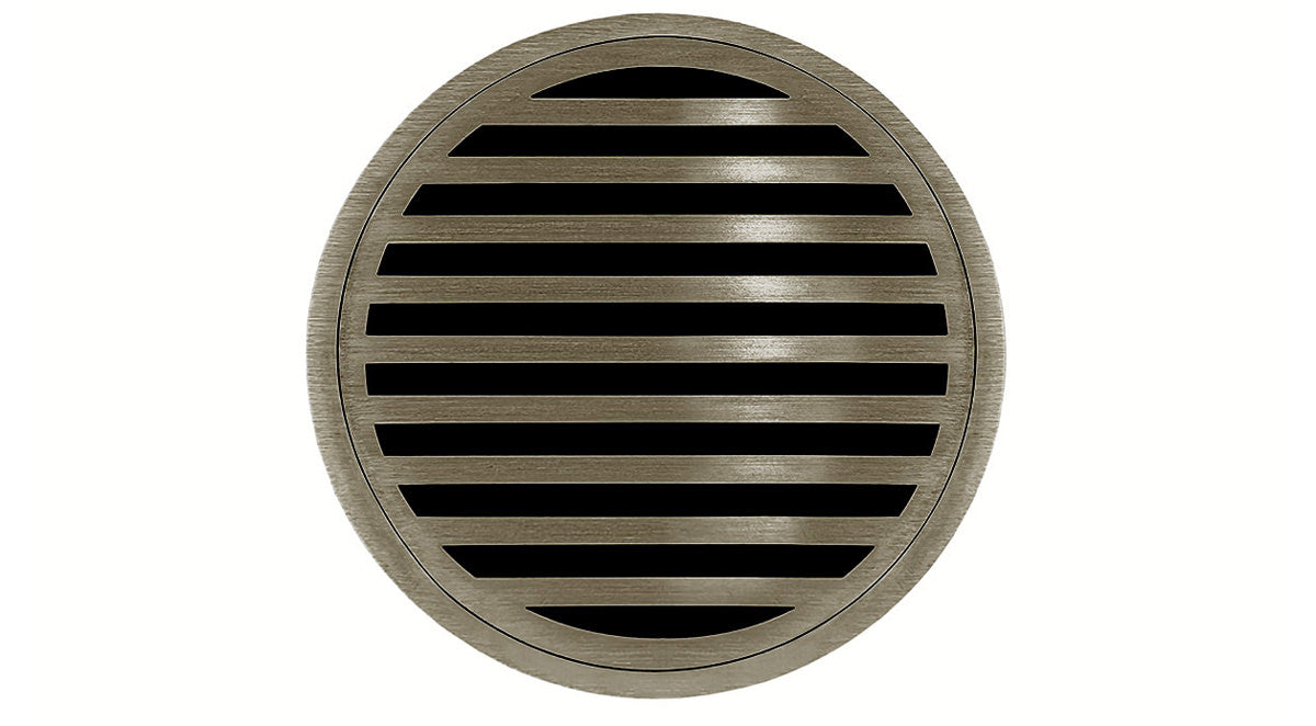 Infinity Drain - 5" Round Center Drain - RN 5 Lines Series Drain (Complete Kit)