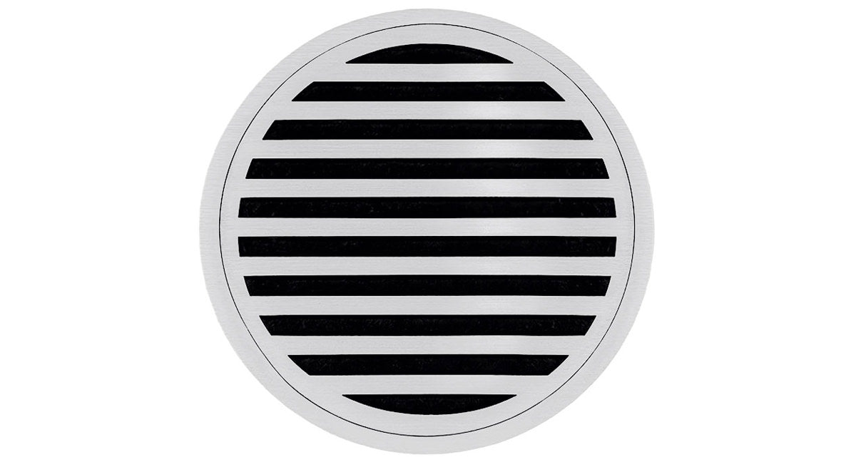 Infinity Drain - 5" Round Center Drain - RN 5 Lines Series Drain (Complete Kit)