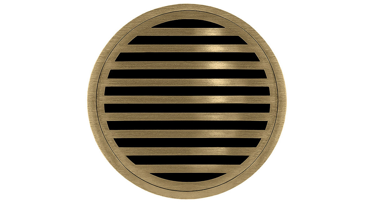 Infinity Drain - 5" Round Center Drain - RN 5 Lines Series Drain (Complete Kit)