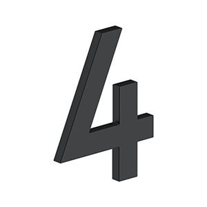 Deltana - Home Accessories - Modern B Series 4" House Numbers