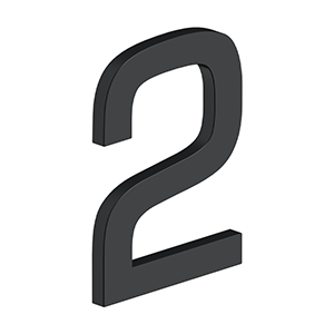 Deltana - Home Accessories - Modern E Series 4" House Numbers
