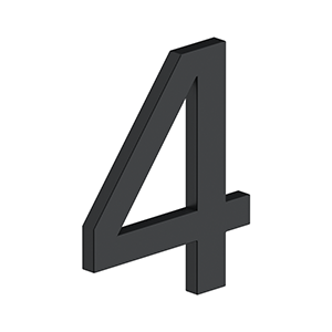 Deltana - Home Accessories - Modern E Series 4" House Numbers