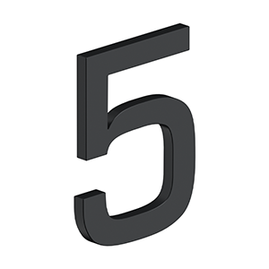 Deltana - Home Accessories - Modern E Series 4" House Numbers