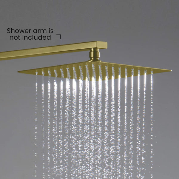 Casa Fixtures - Shower Head - Quadra 10" Metal Rain Shower Head 2mm Ultra Thin Profile (RS101)