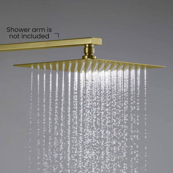 Casa Fixtures - Shower Head - Quadra 10" Metal Rain Shower Head 2mm Ultra Thin Profile (RS101)