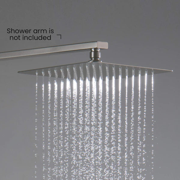 Casa Fixtures - Shower Head - Quadra 10" Metal Rain Shower Head 2mm Ultra Thin Profile (RS101)