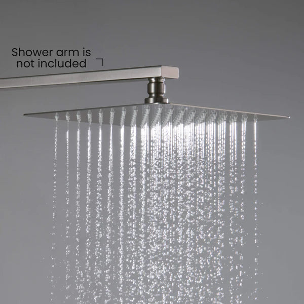 Casa Fixtures - Shower Head - Quadra 10" Metal Rain Shower Head 2mm Ultra Thin Profile (RS101)